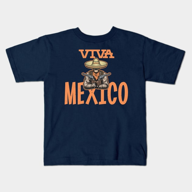 Viva Mexico Kids T-Shirt by keshanDSTR